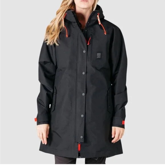 Topo Designs Womens Technical Trench Rain Coat Size XS Jacket